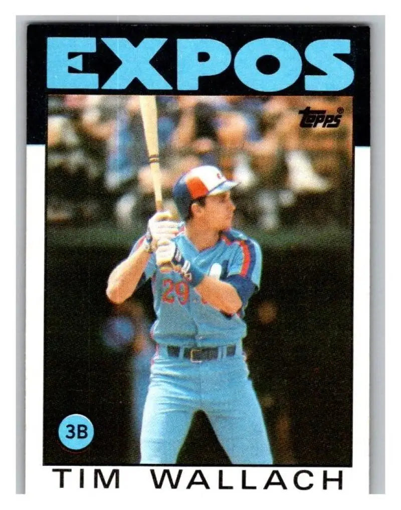 1986 Topps #685 Tim Wallach EX Excellent Montreal Expos Baseball Card - Baseball Card Single