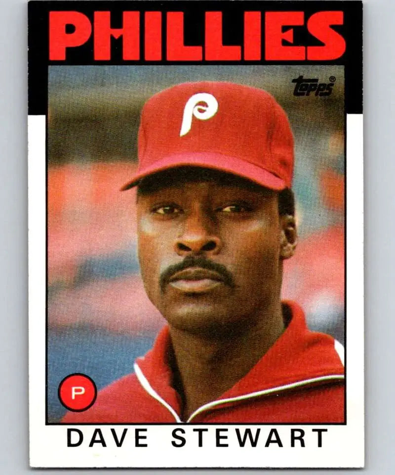 1986 Topps #689 Dave Stewart EX Excellent Philadelphia Phillies Baseball Card - Baseball Card Single