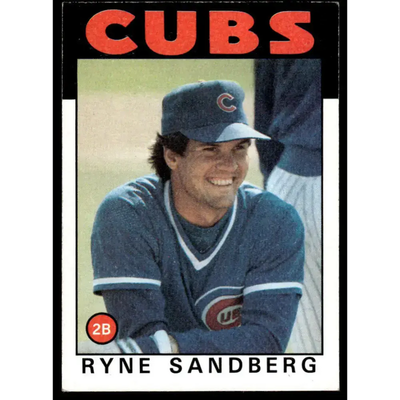 1986 Topps #690 Ryne Sandberg EX Chicago Cubs Baseball Card - Baseball Card Single