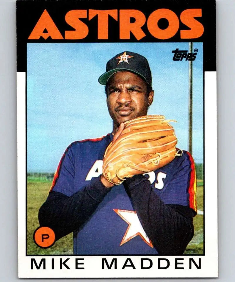 1986 Topps #691 Mike Madden EX Excellent Houston Astros Baseball Card - Baseball Card Single