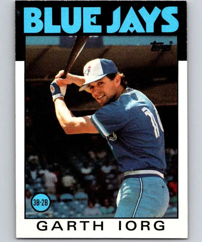1986 Topps #694 Garth Iorg EX Excellent Toronto Blue Jays Baseball Card - Baseball Card Single