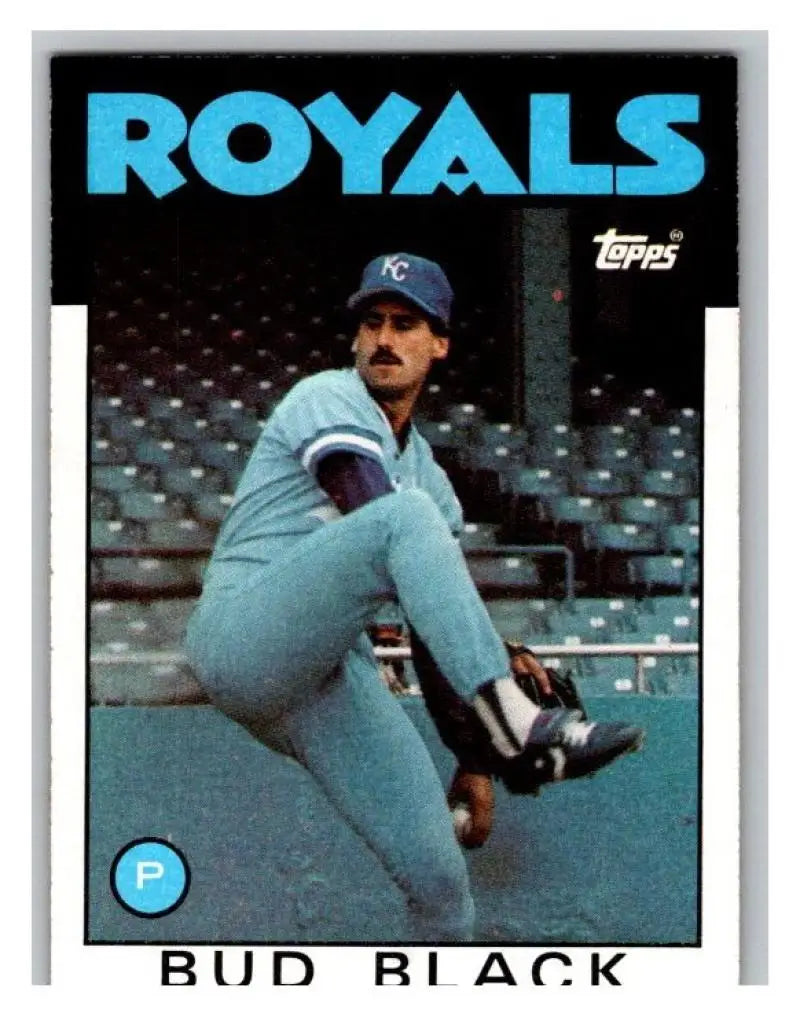 1986 Topps #697 Bud Black EX Excellent Kansas City Royals Baseball Card - Baseball Card Single
