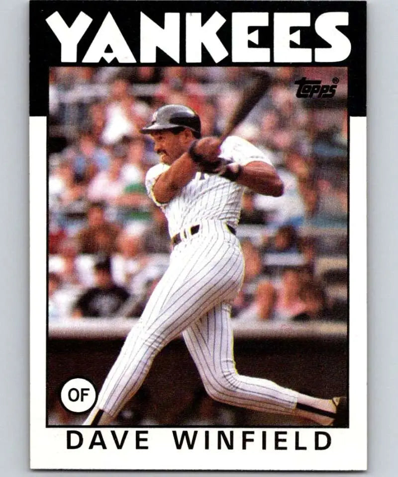 1986 Topps #70 Dave Winfield EX Excellent New York Yankees Baseball Card - Baseball Card Single