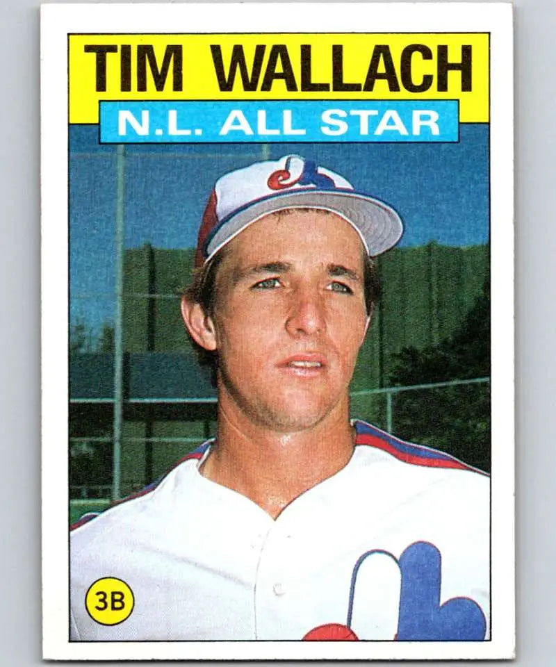 1986 Topps #703 Tim Wallach EX Excellent Montreal Expos Baseball Card - Baseball Card Single