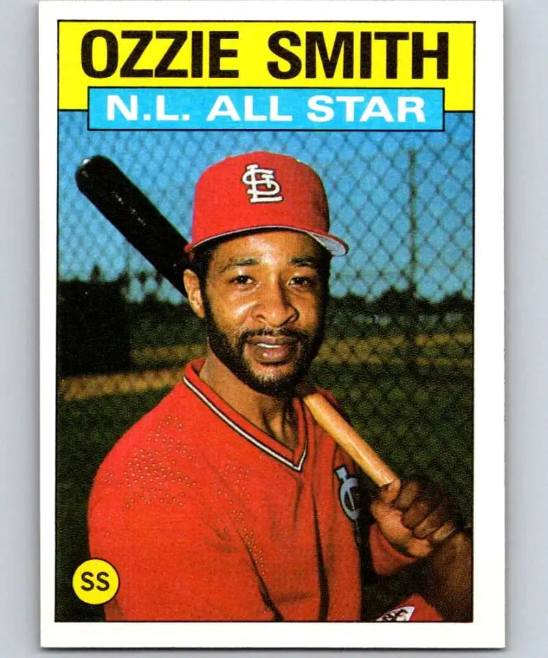 1986 Topps #704 Ozzie Smith EX Excellent St. Louis Cardinals Baseball Card - Baseball Card Single