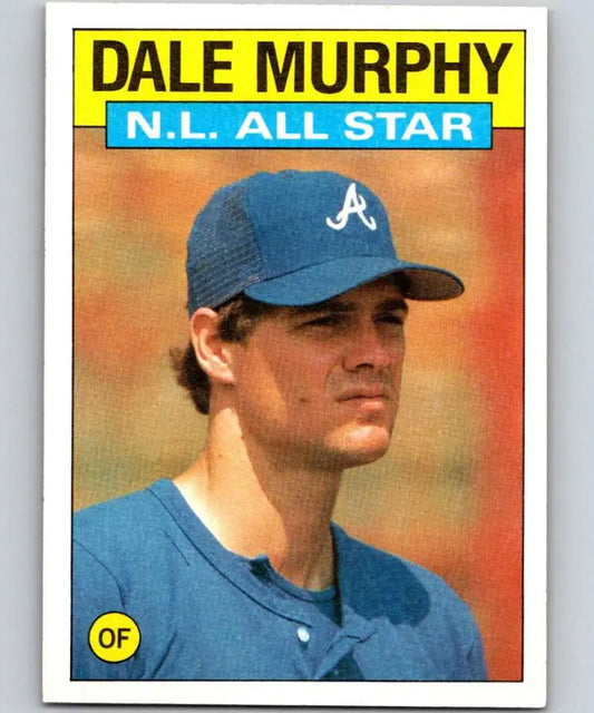 1986 Topps #705 Dale Murphy EX Excellent Atlanta Braves Baseball Card - Baseball Card Single