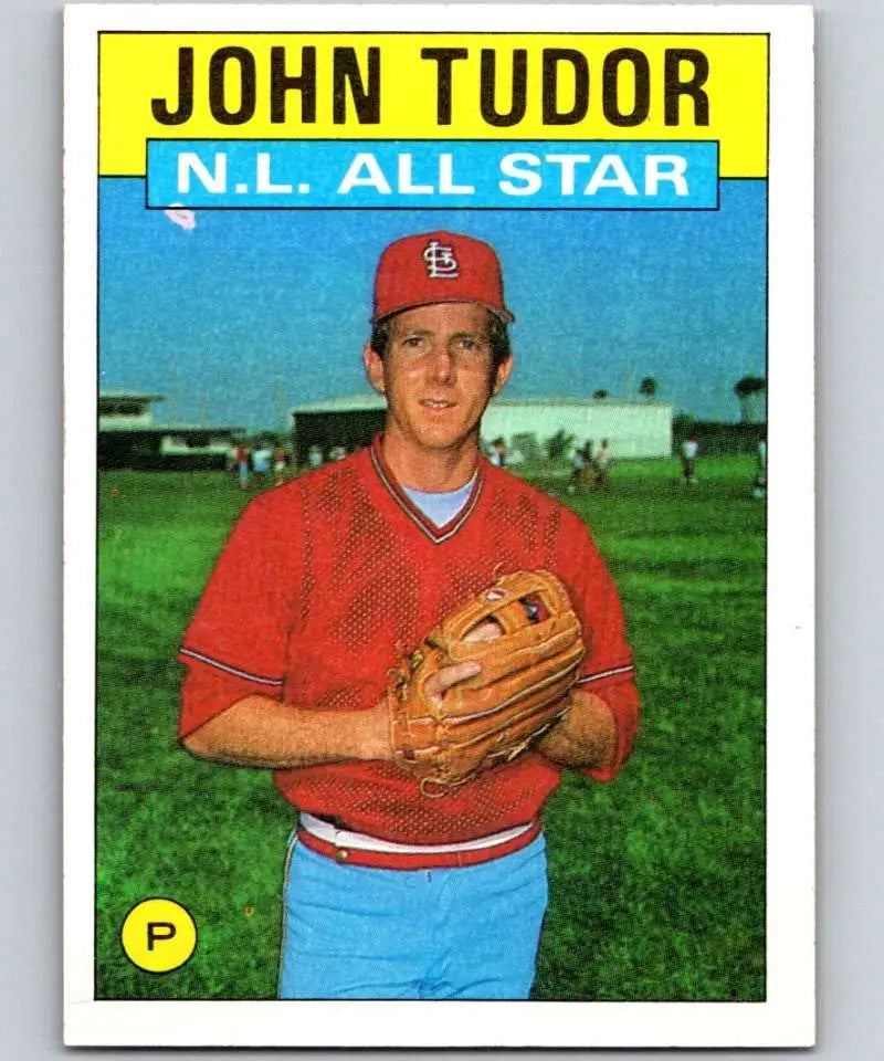 1986 Topps #710 John Tudor EX Excellent St. Louis Cardinals Baseball Card - Baseball Card Single