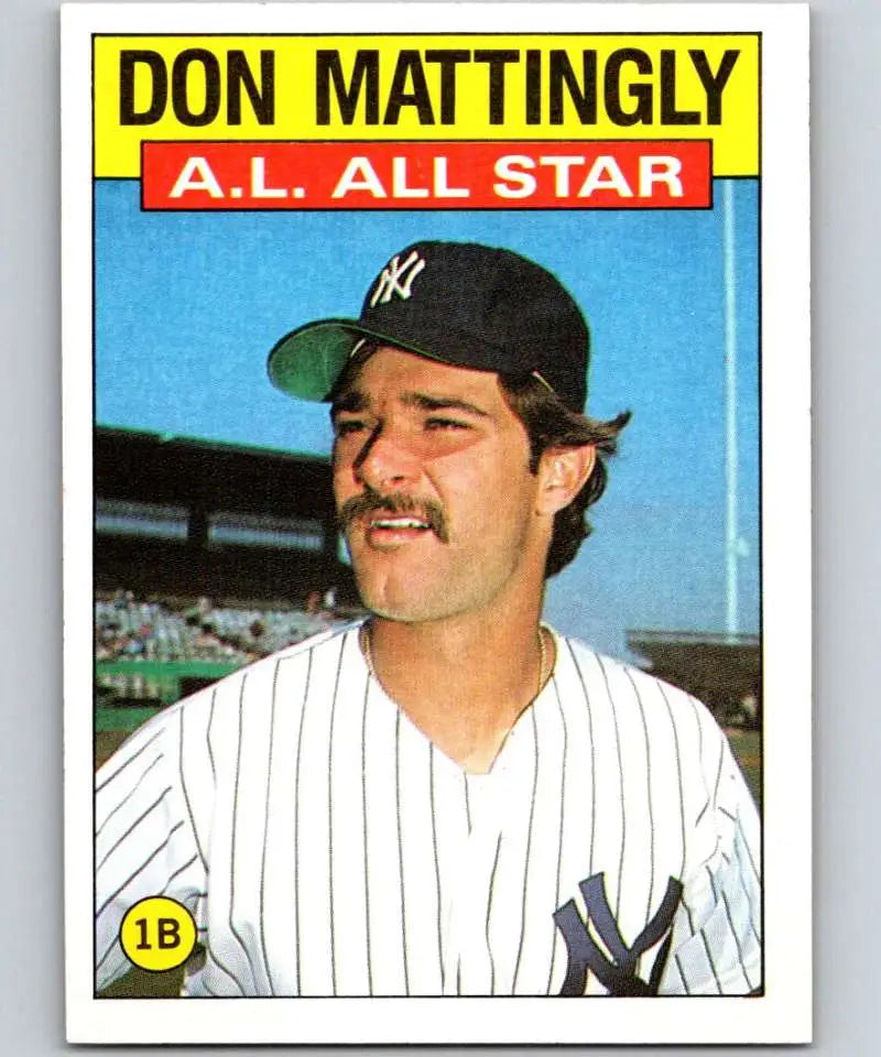 1986 Topps #712 Don Mattingly EX Excellent New York Yankees Baseball Card - Baseball Card Single