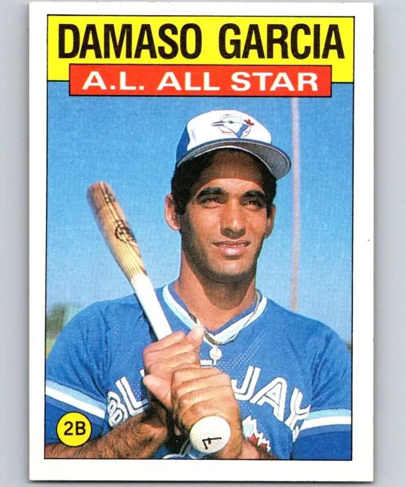 1986 Topps #713 Damaso Garcia EX Excellent Toronto Blue Jays Baseball Card - Baseball Card Single