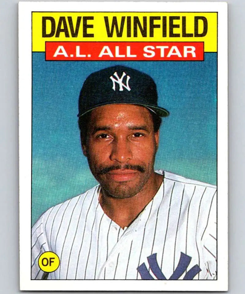 1986 Topps #717 Dave Winfield EX Excellent New York Yankees Baseball Card - Baseball Card Single