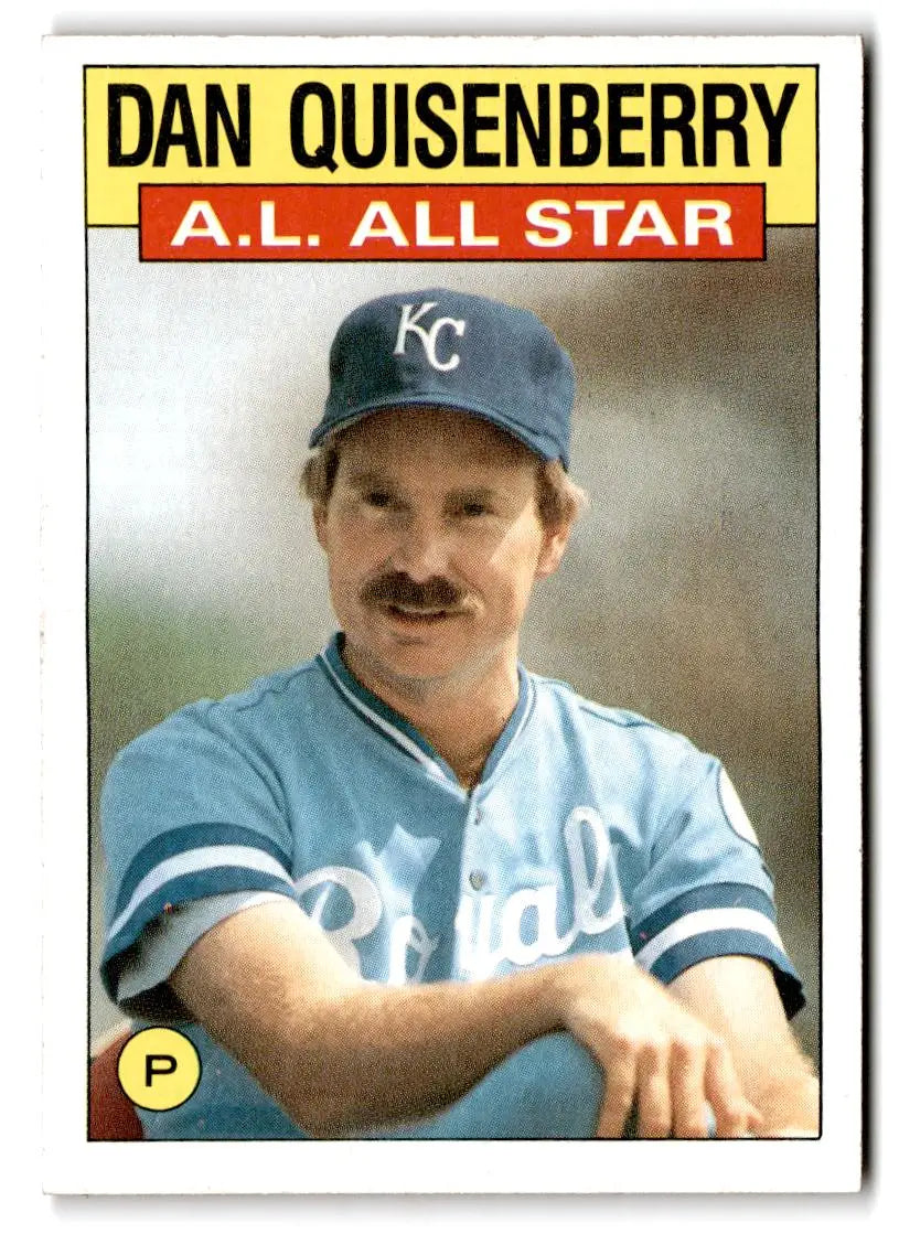 1986 Topps #722 Dan Quisenberry - Baseball Card Single