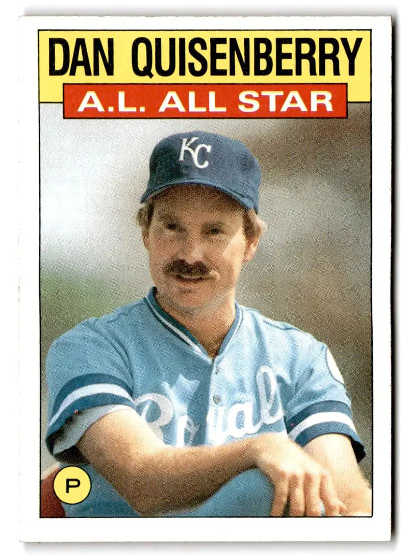 1986 Topps #722 Dan Quisenberry - Baseball Card Single