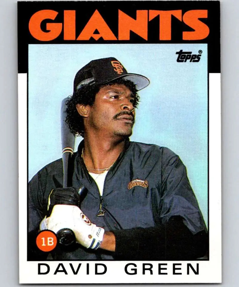 1986 Topps #727 David Green EX Excellent San Francisco Giants Baseball Card - Baseball Card Single