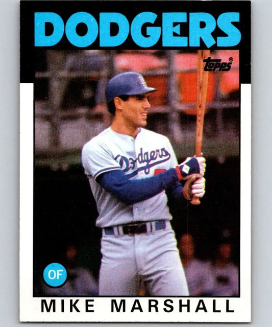 1986 Topps #728 Mike Marshall EX Excellent Los Angeles Dodgers Baseball Card - Baseball Card Single
