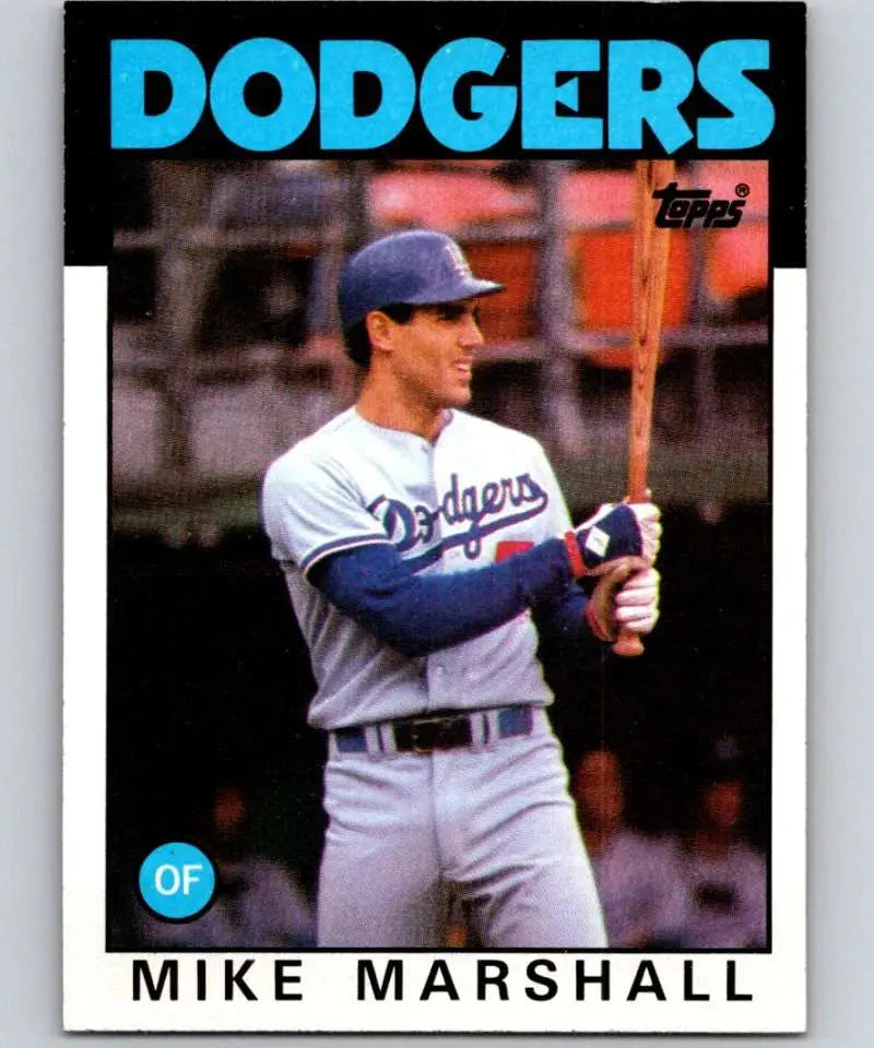 1986 Topps #728 Mike Marshall EX Excellent Los Angeles Dodgers Baseball Card - Baseball Card Single