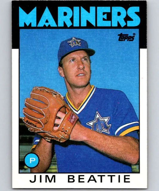 1986 Topps #729 Jim Beattie EX Excellent Seattle Mariners Baseball Card - Baseball Card Single