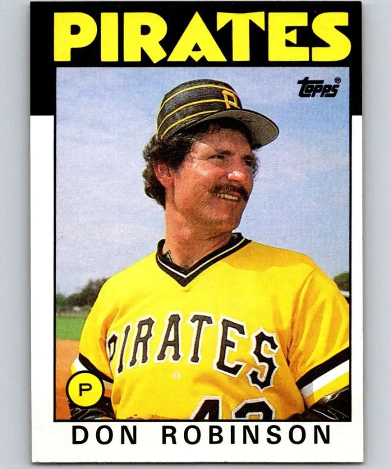 1986 Topps #731 Don Robinson EX Excellent Pittsburgh Pirates Baseball Card - Baseball Card Single