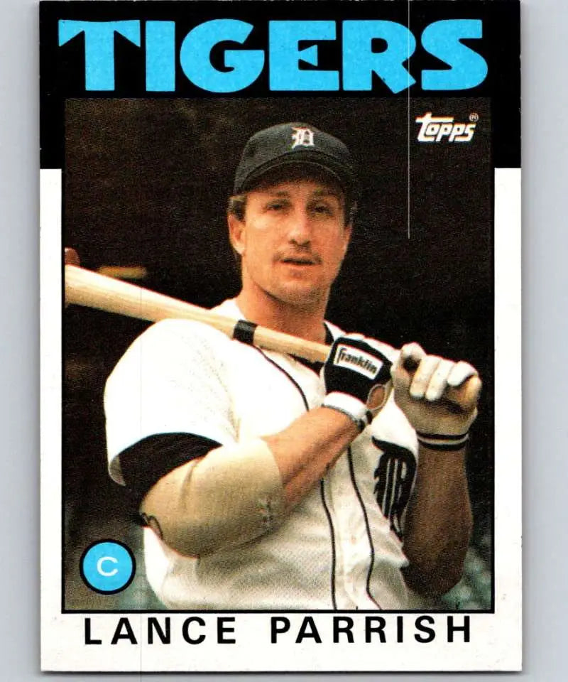1986 Topps #740 Lance Parrish EX Excellent Detroit Tigers Baseball Card - Baseball Card Single