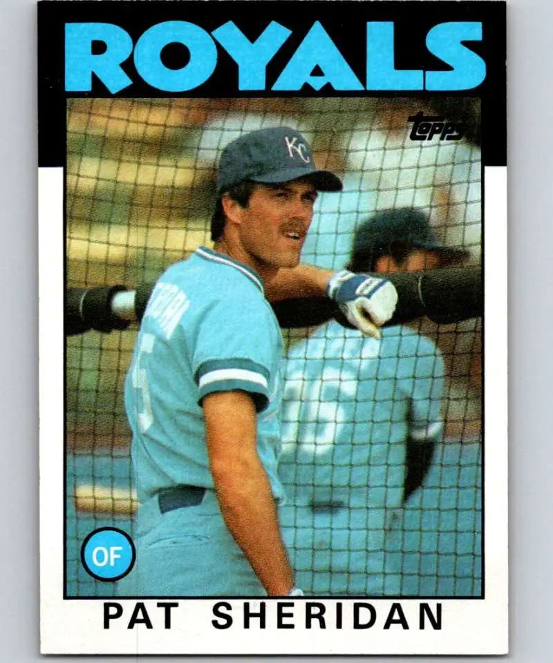 1986 Topps #743 Pat Sheridan EX Excellent Kansas City Royals Baseball Card - Baseball Card Single