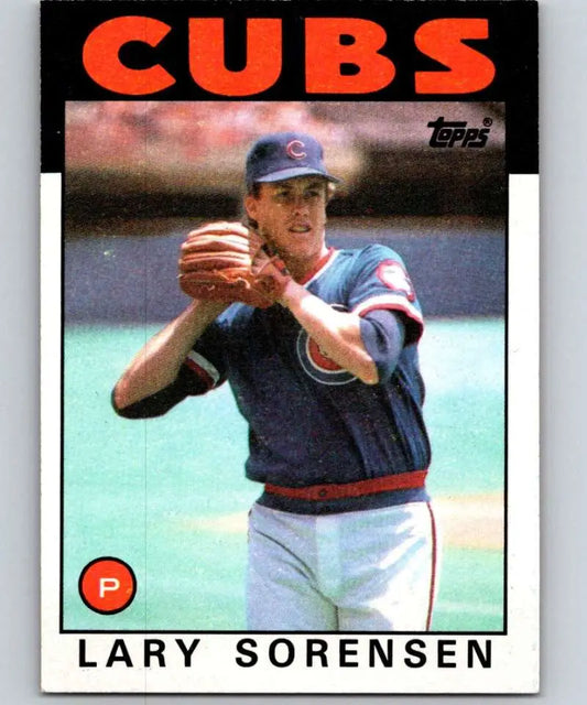 1986 Topps #744 Lary Sorensen EX Excellent Chicago Cubs Baseball Card