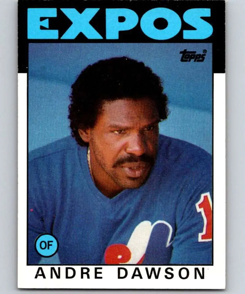 1986 Topps #760 Andre Dawson EX Excellent Montreal Expos Baseball Card - Baseball Card Single