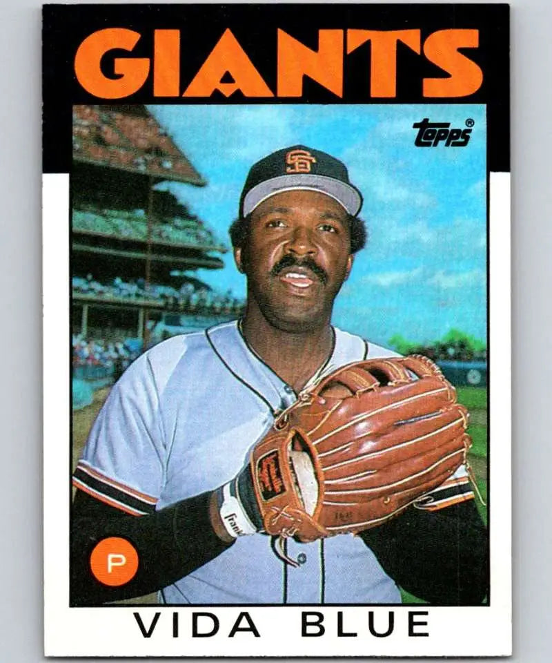 1986 Topps #770 Vida Blue EX Excellent San Francisco Giants Baseball Card - Baseball Card Single