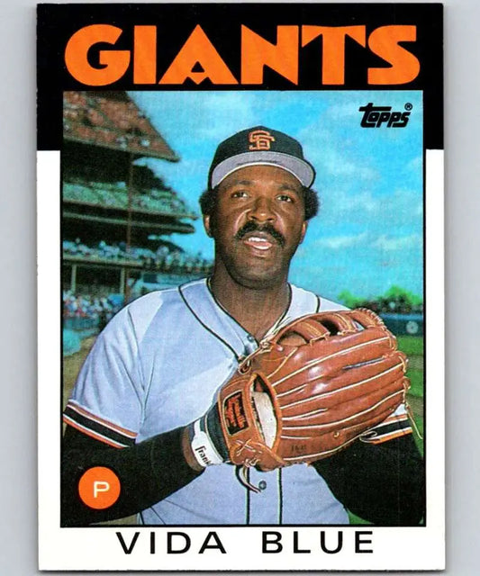 1986 Topps #770 Vida Blue EX Excellent San Francisco Giants Baseball Card - Baseball Card Single