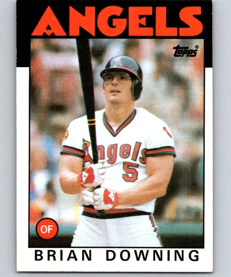1986 Topps #772 Brian Downing EX Excellent California Angels Baseball Card - Baseball Card Single