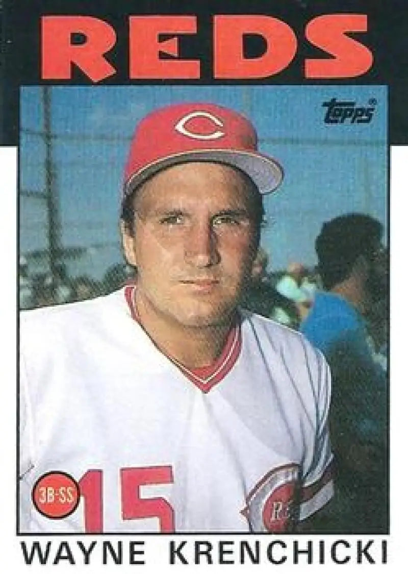 1986 Topps #777 Wayne Krenchicki EX Excellent Cincinnati Reds Baseball Card - Baseball Card Single