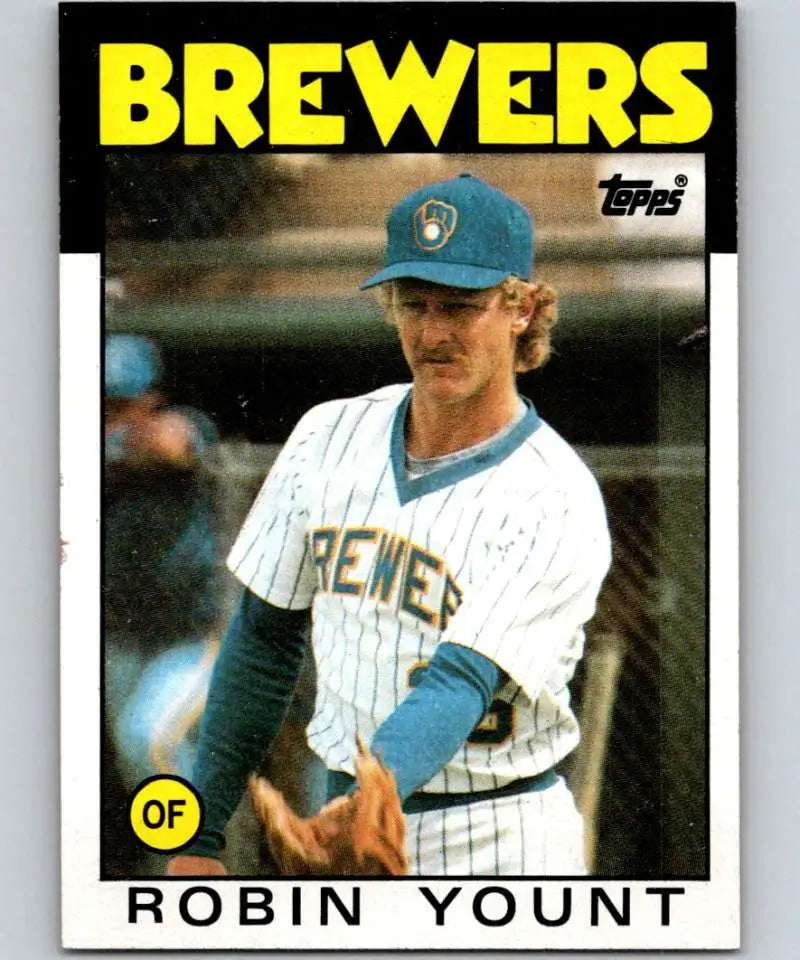 1986 Topps #780 Robin Yount EX Excellent Milwaukee Brewers Baseball Card - Baseball Card Single