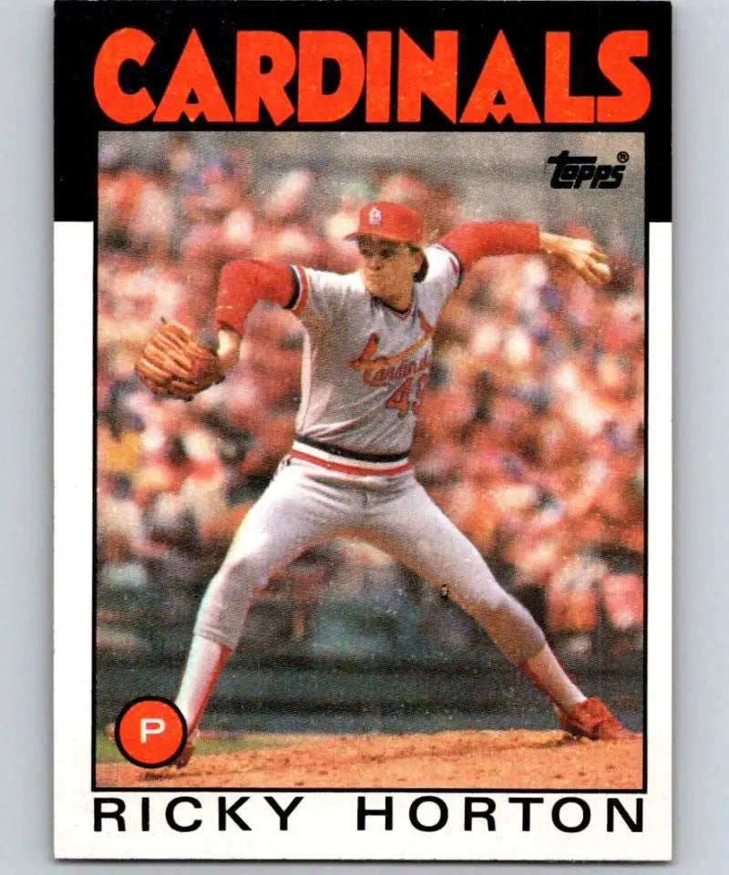 1986 Topps #783 Ricky Horton EX Excellent St. Louis Cardinals Baseball Card - Baseball Card Single