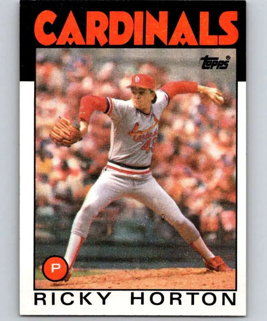 1986 Topps #783 Ricky Horton EX Excellent St. Louis Cardinals Baseball Card - Baseball Card Single