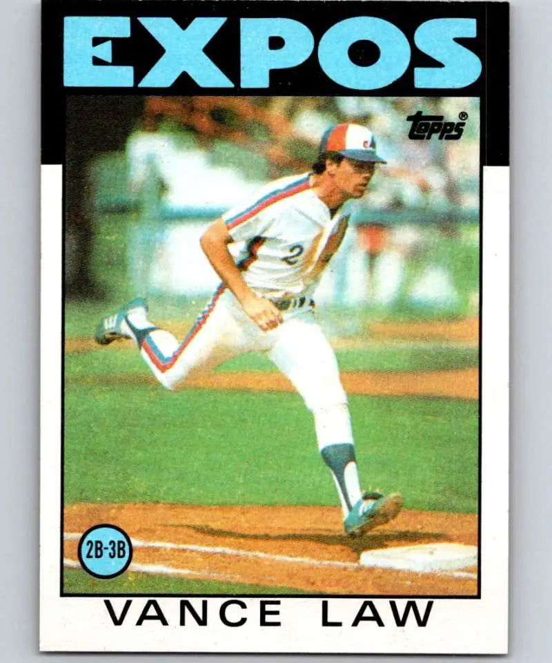 1986 Topps #787 Vance Law EX Excellent Montreal Expos Baseball Card - Baseball Card Single