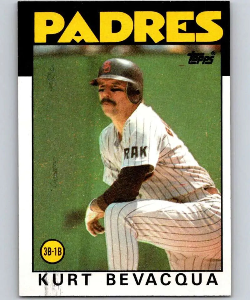 1986 Topps #789 Kurt Bevacqua EX Excellent San Diego Padres Baseball Card - Baseball Card Single