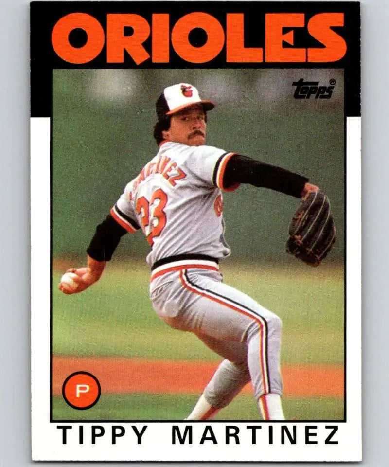 1986 Topps #82 Tippy Martinez EX Excellent Baltimore Orioles Baseball Card - Baseball Card Single
