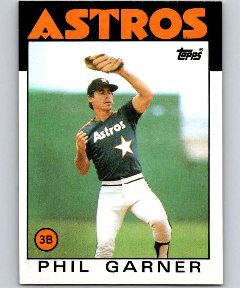 1986 Topps #83 Phil Garner EX Excellent Houston Astros Baseball Card - Baseball Card Single