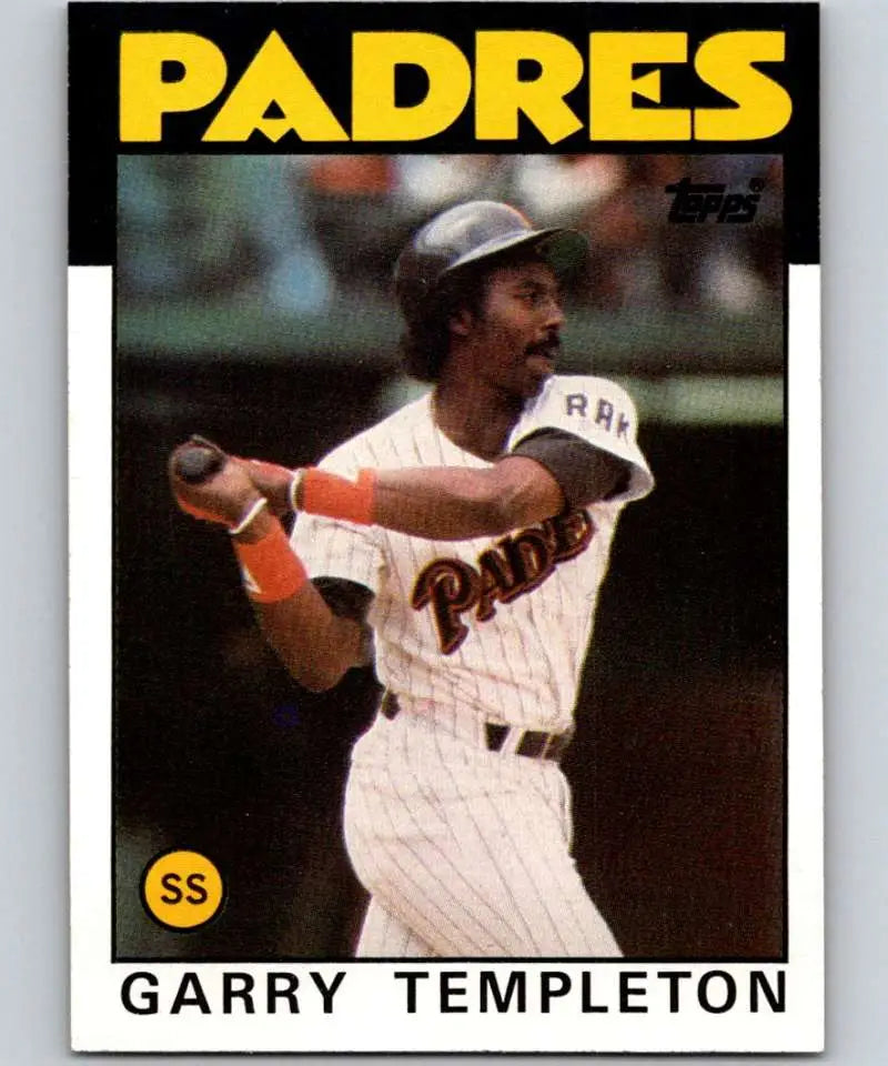 1986 Topps #90 Garry Templeton EX Excellent San Diego Padres Baseball Card - Baseball Card Single
