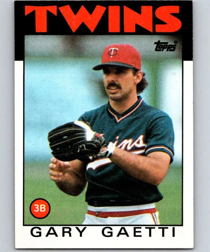 1986 Topps #97 Gary Gaetti EX Excellent Minnesota Twins Baseball Card - Baseball Card Single