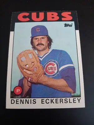 1986 Topps - Dennis Eckersley #538. Chicago Cubs. NRMT+ - Baseball Card Single