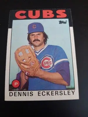 1986 Topps - Dennis Eckersley #538. Chicago Cubs. NRMT+ - Baseball Card Single