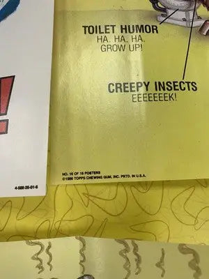 1986 Topps Garbage Pail Kids 12x17 Posters Complete 18 Piece Set w/Wrappers GPK