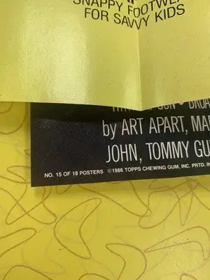 1986 Topps Garbage Pail Kids 12x17 Posters Complete 18 Piece Set w/Wrappers GPK