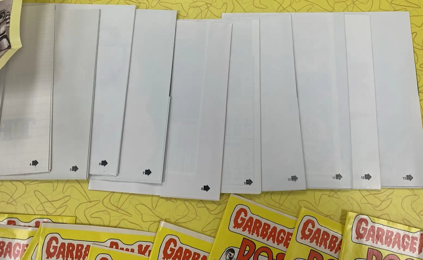 1986 Topps Garbage Pail Kids 12x17 Posters Complete 18 Piece Set w/Wrappers GPK