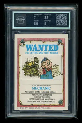 1986 Topps Garbage Pail Kids Formalde Heidi #160b Arena Club 7.5