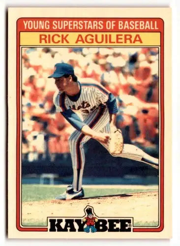 1986 Topps Kay-Bee Young Superstars of Baseball #1 Rick Aguilera NrMt-M ID:50400 - Baseball Card Single
