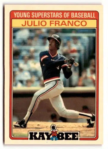1986 Topps Kay-Bee Young Superstars of Baseball #14 Julio Franco NrMt-M ID:50397 - Baseball Card Single