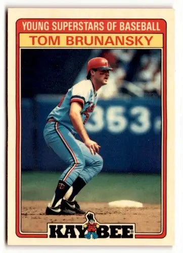 1986 Topps Kay-Bee Young Superstars of Baseball #4 Tom Brunansky NrMt-M ID:50388 - Baseball Card Single