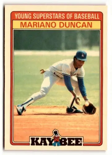 1986 Topps Kay-Bee Young Superstars of Baseball #8 Mariano Duncan NrMt- ID:50408 - Trading Cards