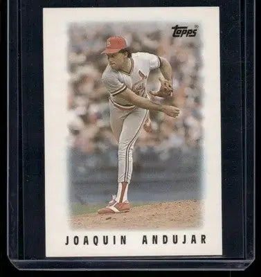 1986 Topps Major League Leaders Joaquin Andujar #58 Mini Baseball - Baseball Card Single