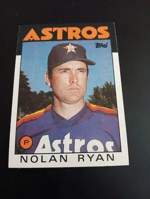 1986 Topps - Nolan Ryan #100. Houston Astros. NRMT+ - Baseball Card Single